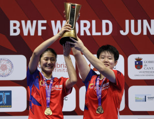 World Juniors: China Sweep Doubles Titles